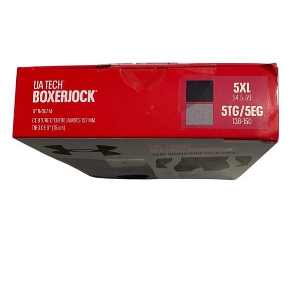 Under Armour Mens Underwear Size 5XL Boxerjock Lightweight Mesh Panels 6" Inseam - Picture 4 of 10